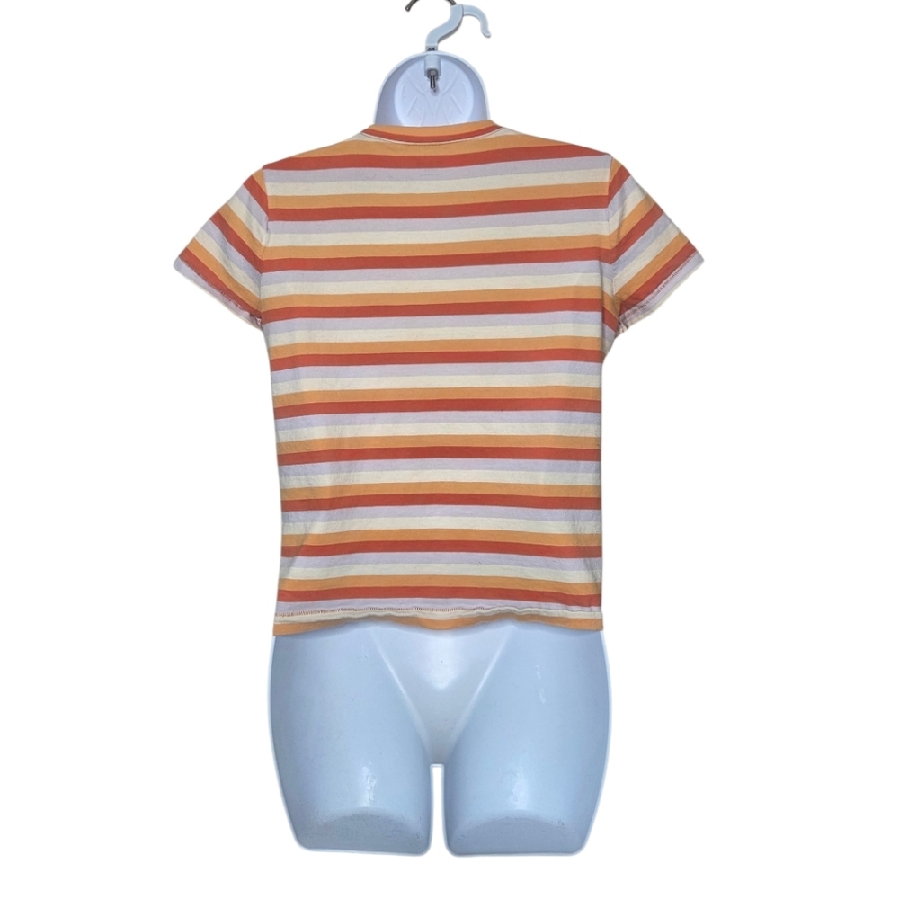 Madewell Embroidered Flower Retro Striped Tee - Picture 2 of 6